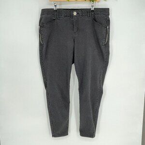 Democracy Plus Size 20W Ab Technology Slimming Pants Houndstooth Print